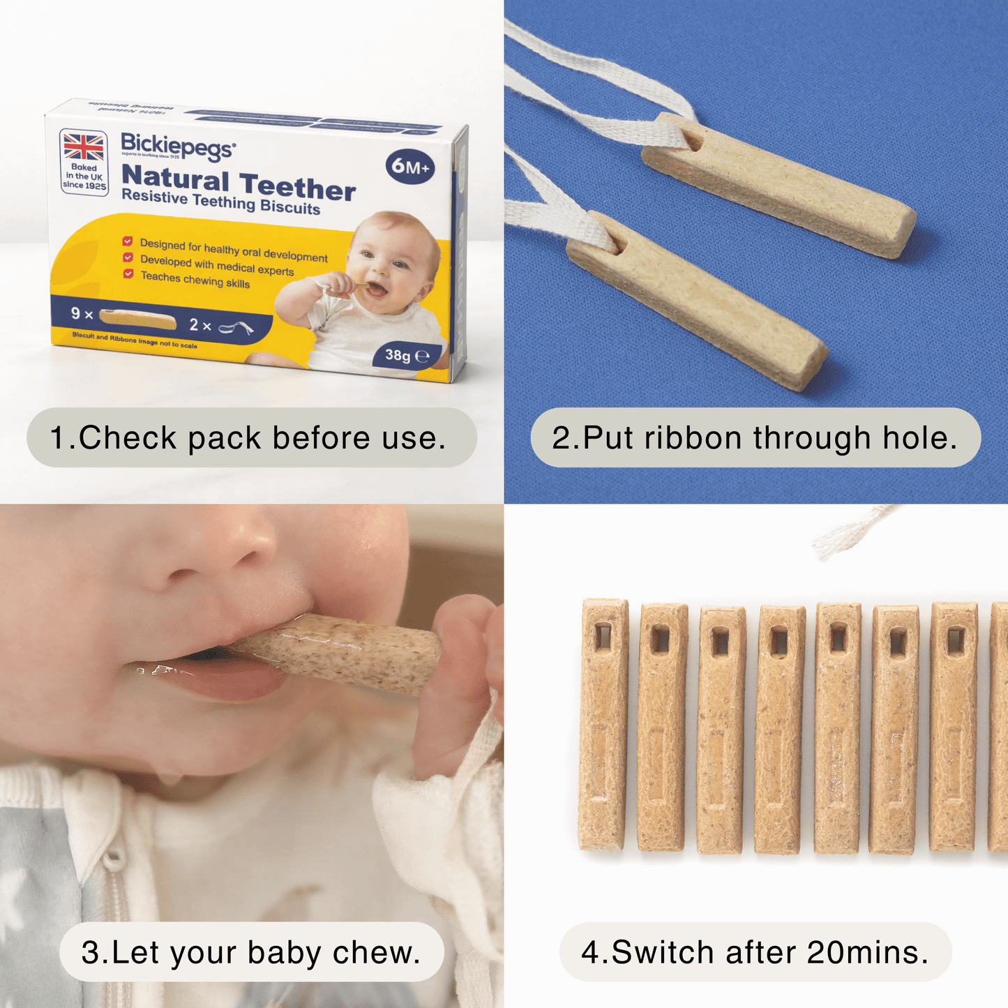 Bickiepegs Teething Biscuit - Bickiepegs Healthcare