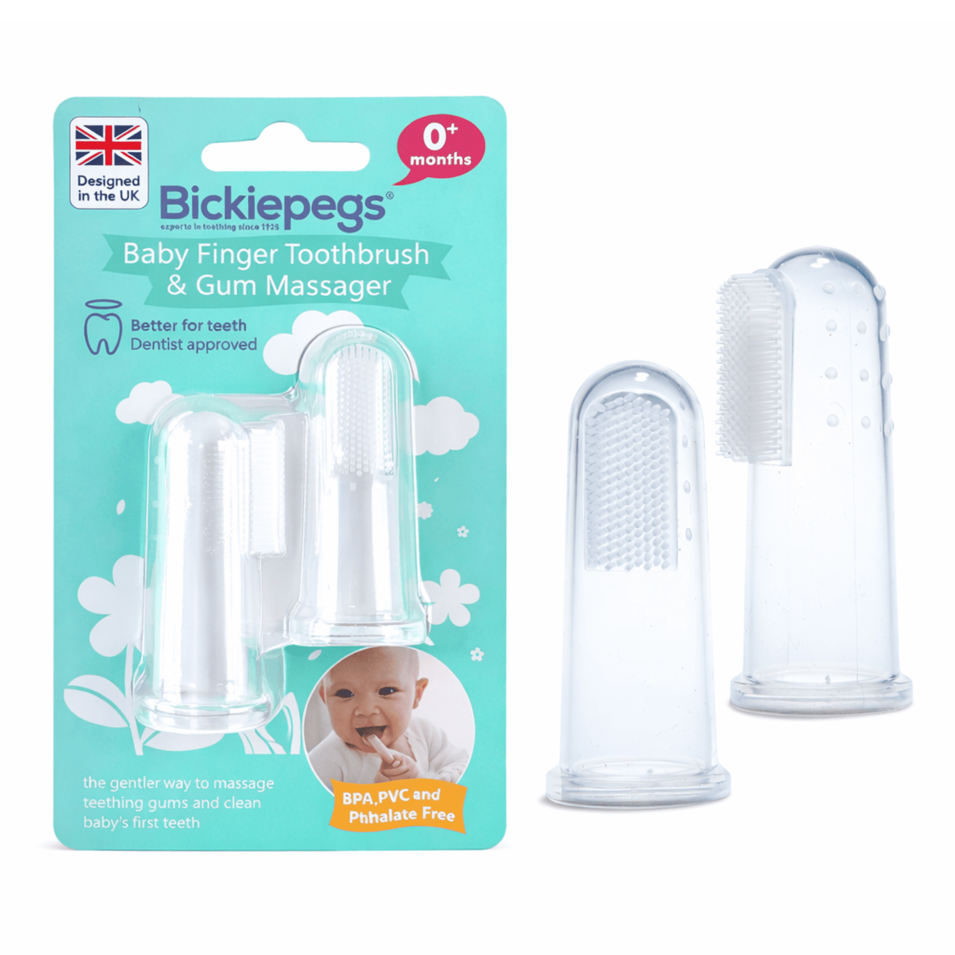 Bickiepegs Finger Toothbrush & Gum Massager - Bickiepegs Healthcare