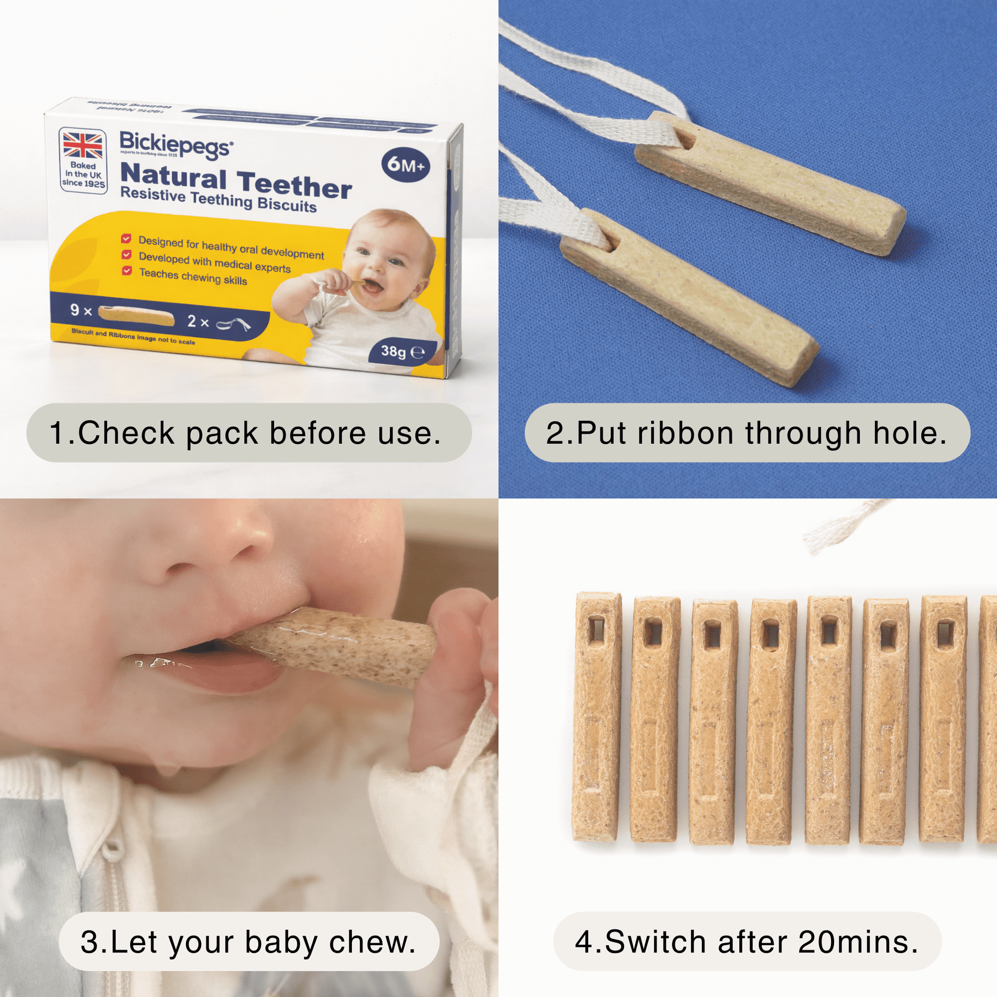 Bickiepegs Teething Biscuit - Bickiepegs Healthcare