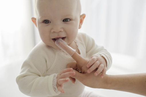 baby finger toothbrush gum massager