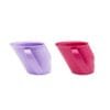 Doidy cup twin pack lilac and cerise - free-flow, trainer cup with open design for babies, recommended by speech therapists.