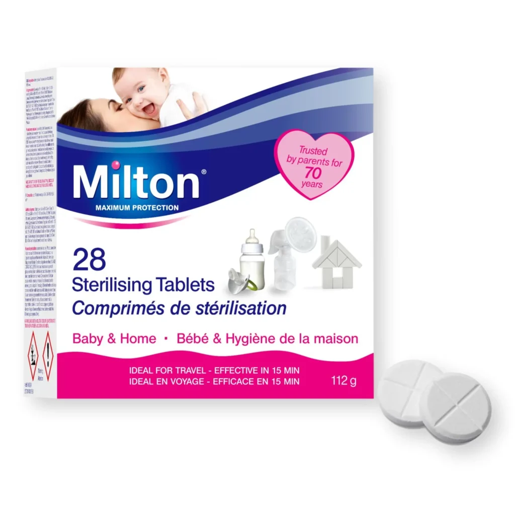 Milton sterilising tablets.