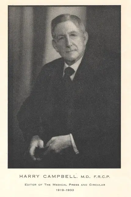 Dr Harry Campbell, the founder of teething biscuits.